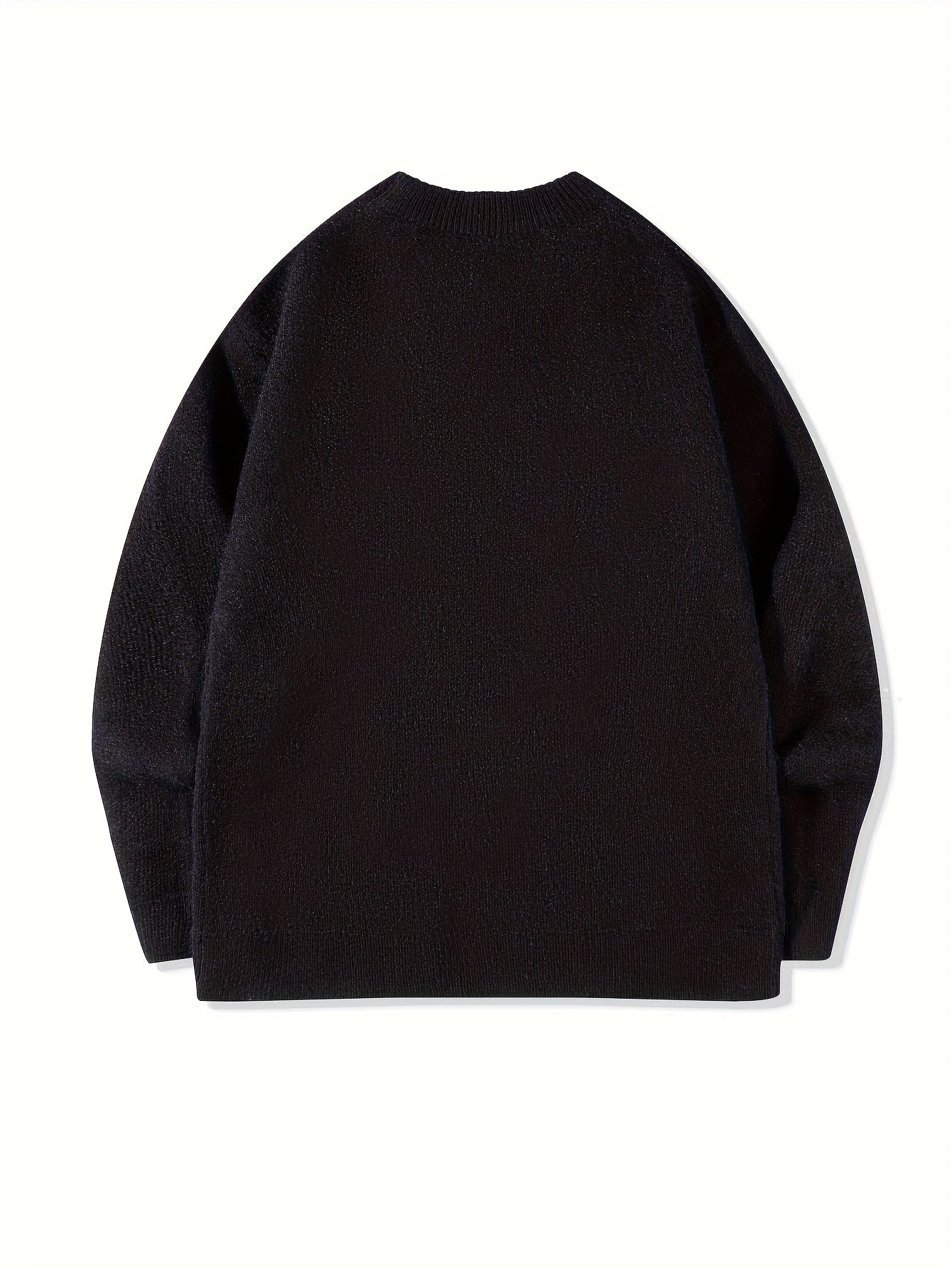 Black Cupid & Heart Oversized Knit Sweater