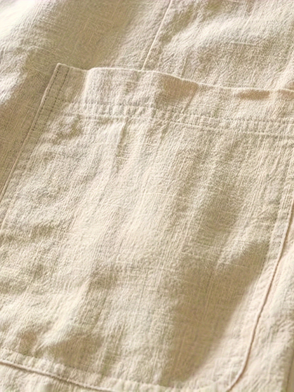 🌿 Beige Linen-Blend Casual Blazer
