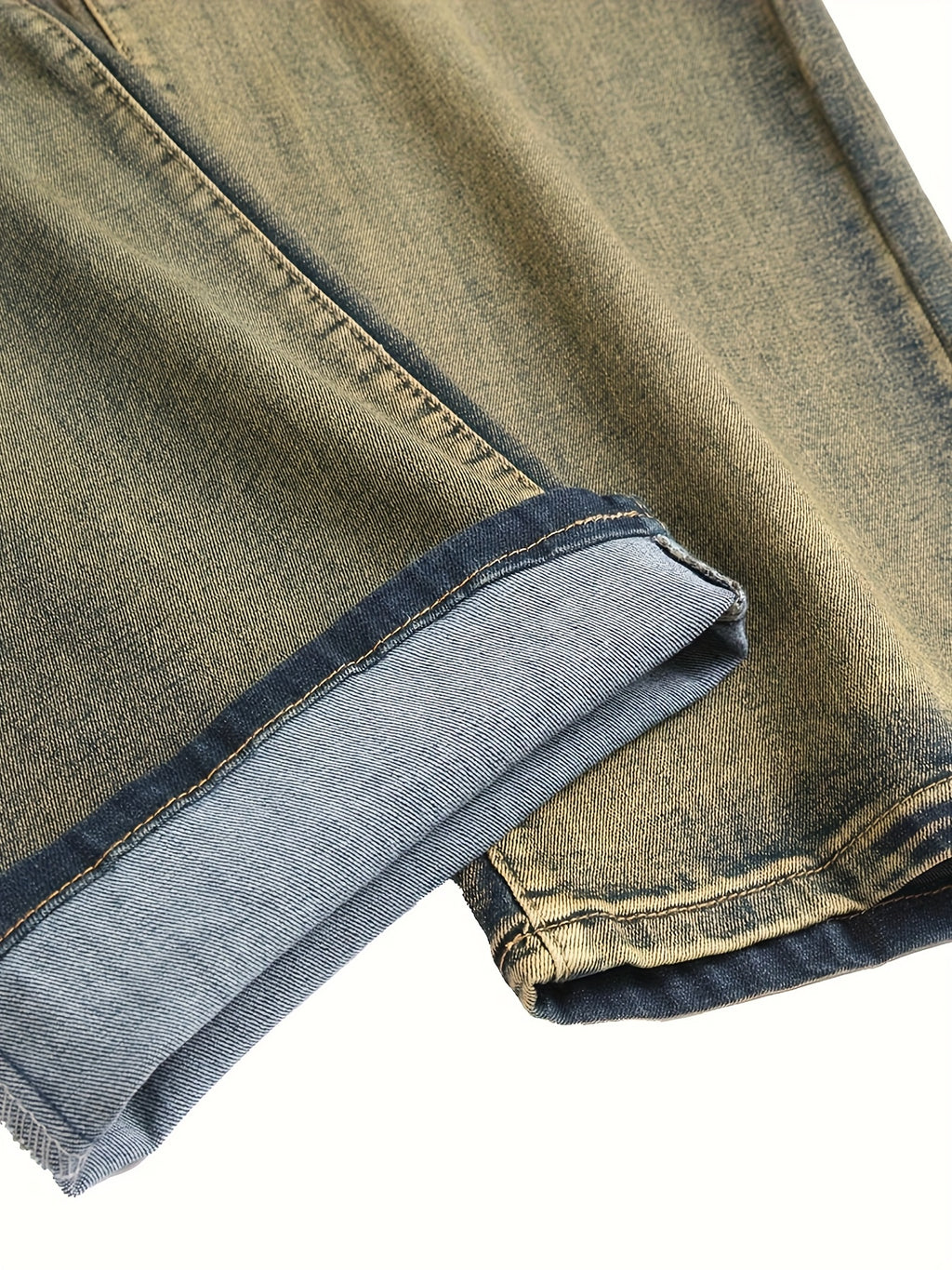 Vintage Mud-Wash Relaxed Straight-Leg Jeans