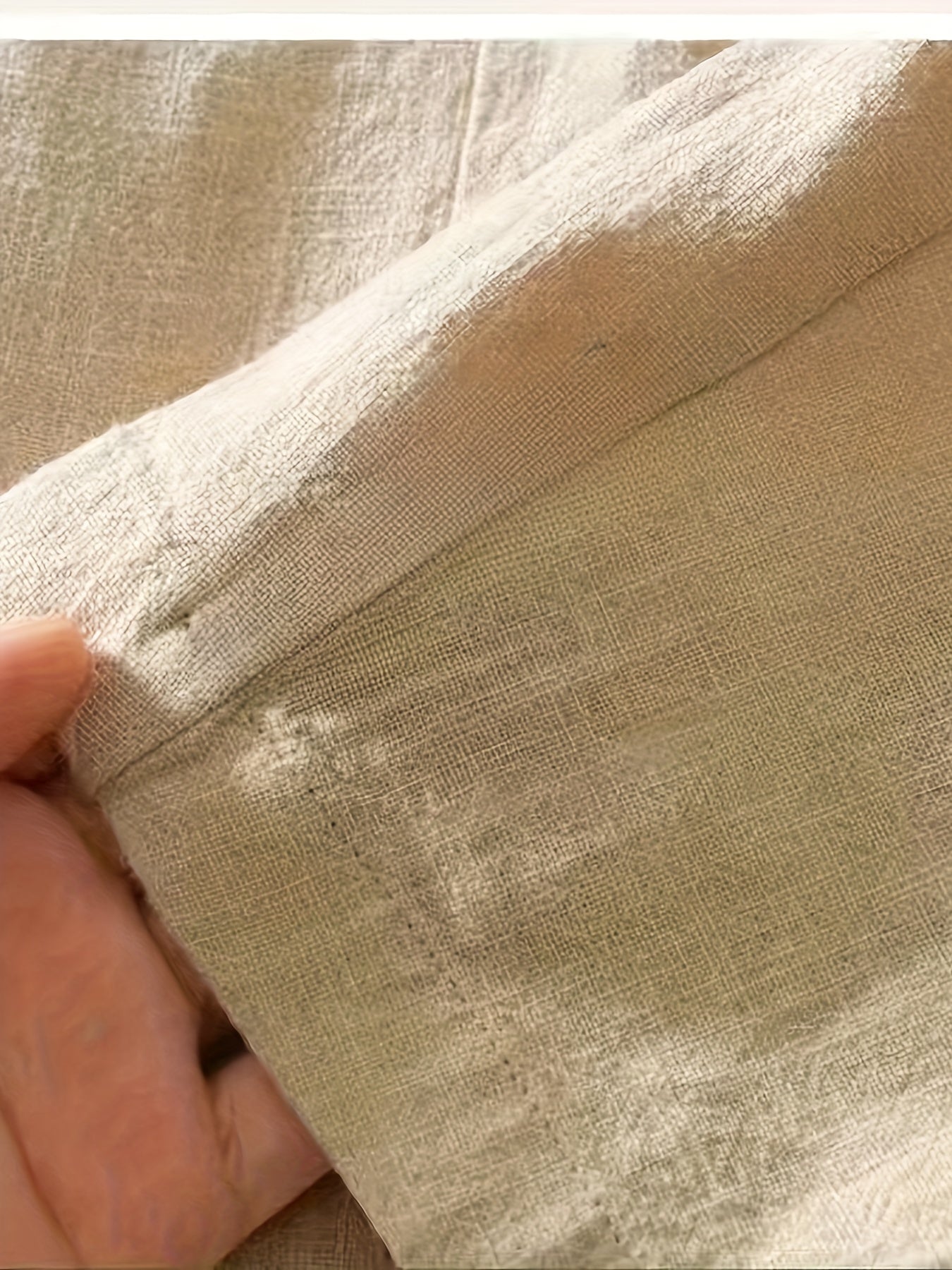 🌿 Beige Linen-Blend Casual Blazer