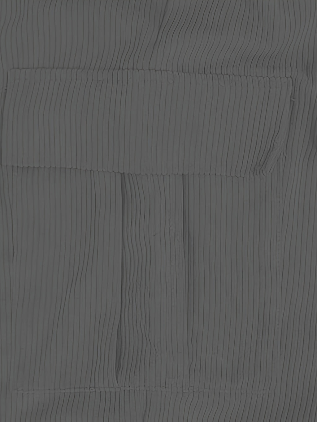 Gray Pleated Texture Oversized Cargo Pants