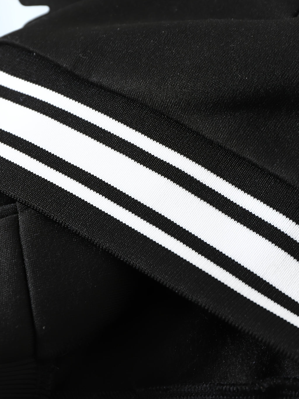 Black Varsity Graphic Baseball Jacket with Faux Leather Sleeves
