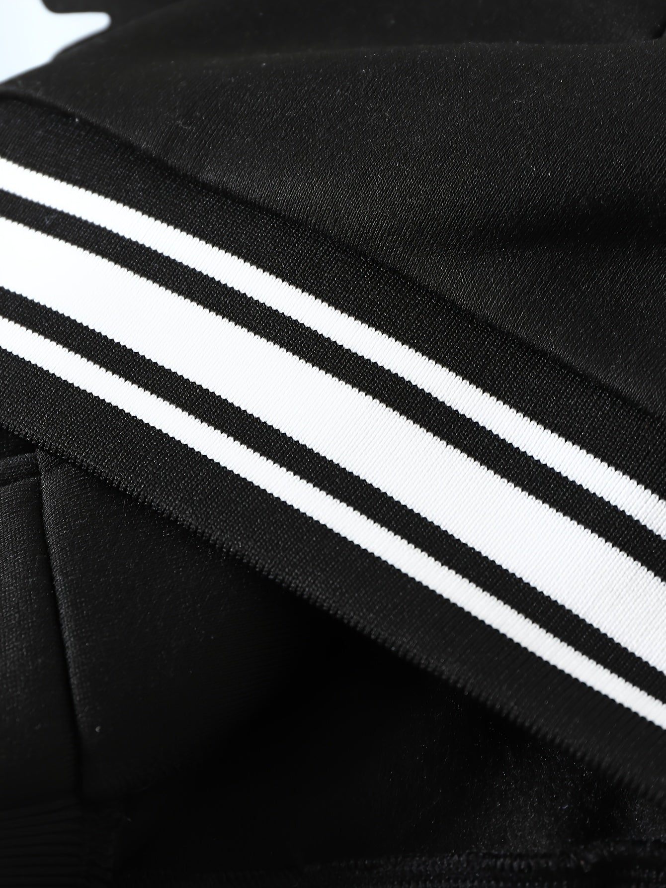 Black Varsity Graphic Baseball Jacket with Faux Leather Sleeves