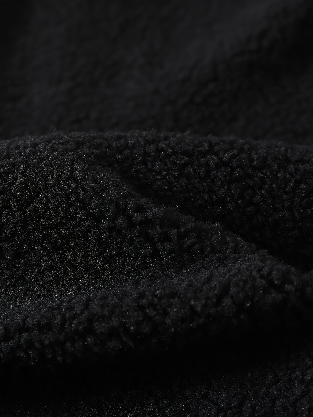Two-Tone Sherpa Fleece Hooded Zip-Up Jacket with Reflective Piping
