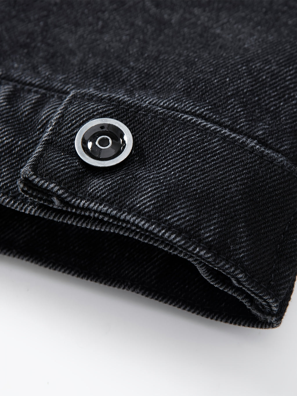 Oversized Black Washed Denim Workwear Jacket